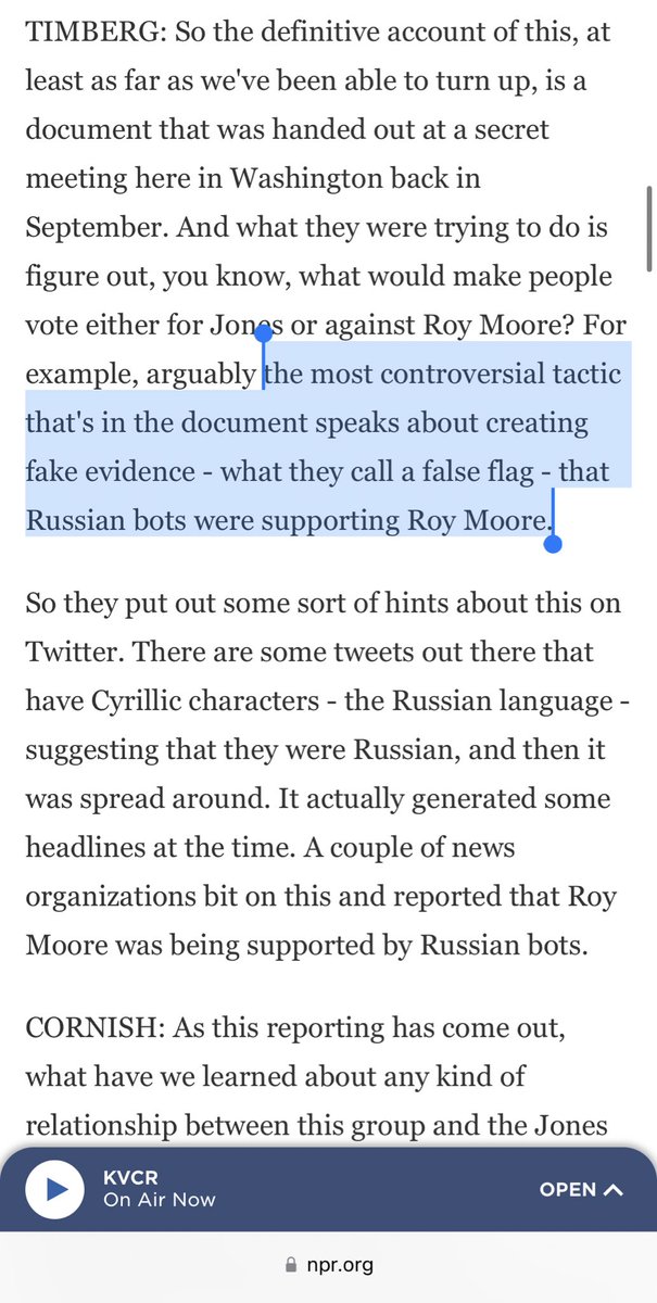 Cernovich's tweet photo. @elonmusk Why is someone connected to a “false flag operation” (their words) at New Knowledge during the 2018 midterms anywhere near election integrity people at Twitter? 

All of this was documented. It’s not a matter of opinion.

They bot Russian bots to follow a Republican candidate. https://t.co/zpoDMfb9jk