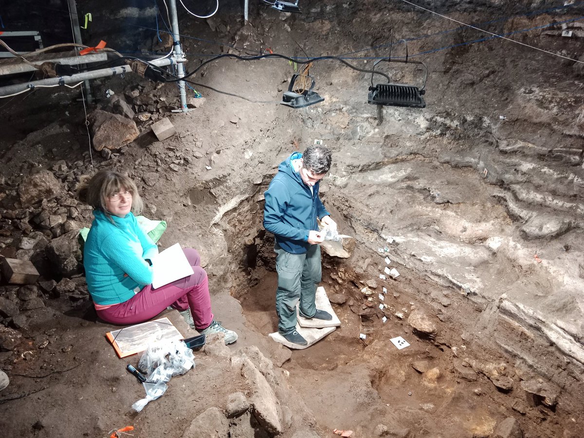 Hoy el Doctor Gianni Gallello ha muestreado las tierras de la <a href="/CendresCova/">Cova de les Cendres</a>.
El perfil es espectacular!!!