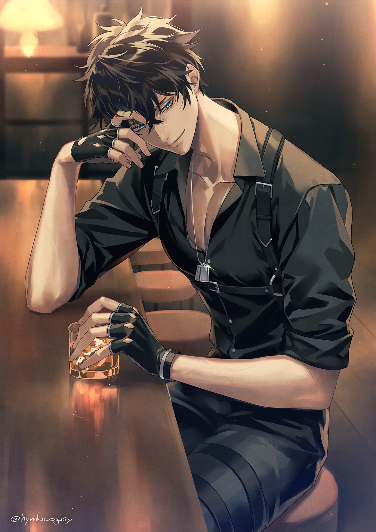 anime boy black haired by kokyuhon on DeviantArt