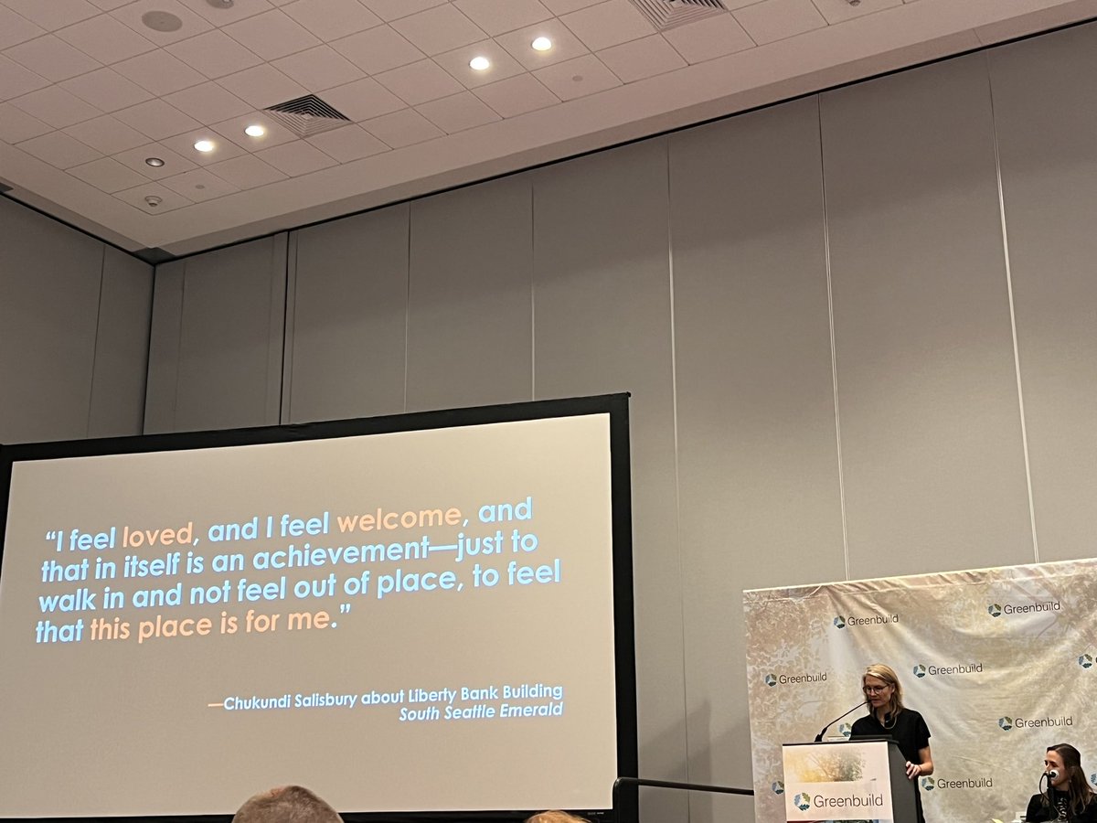 Learning about the history of the Liberty Bank Building in Seattle — a building and design process that celebrates neighborhood culture, provides affordable housing, and advances healthy living #greenbuild