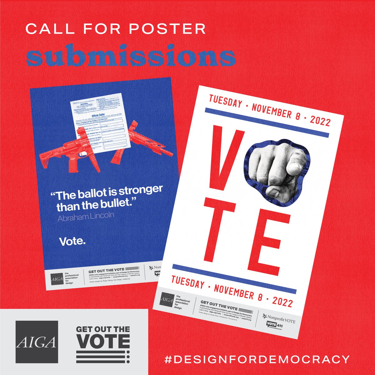 aigakc's tweet photo. Election Day is only a week away! Help us get out the vote and get in the mood to cast our ballots by submitting a non-partisan poster to AIGA’s national Design for Democracy gallery. Make sure to post and tag @aigakc so we can share your work!
#designfordemocracy #getoutthevote https://t.co/jydEN2wXtc