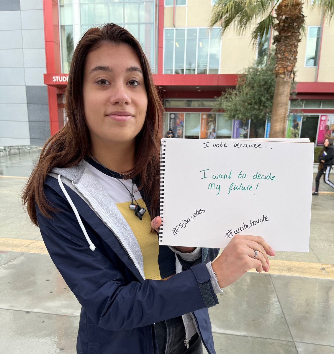 SJSUvotes's tweet image. Spartans, why are you voting? @sjsu #sjsuvotes #WriteToVote @SLSVCoalition