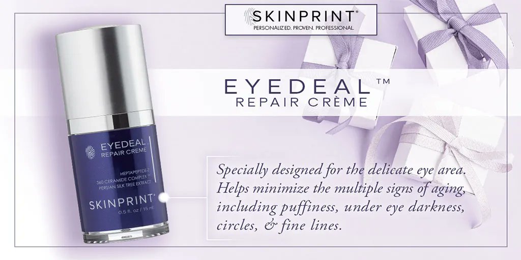 skinprint's tweet photo. Look visibly younger and more well-rested with Skinprint® Eyedeal™ Repair Crème! #Skinprint #antiaging #skinhealth #healthyskincare #healthyskinisin #skincare https://t.co/Jnk8Gts0Z6