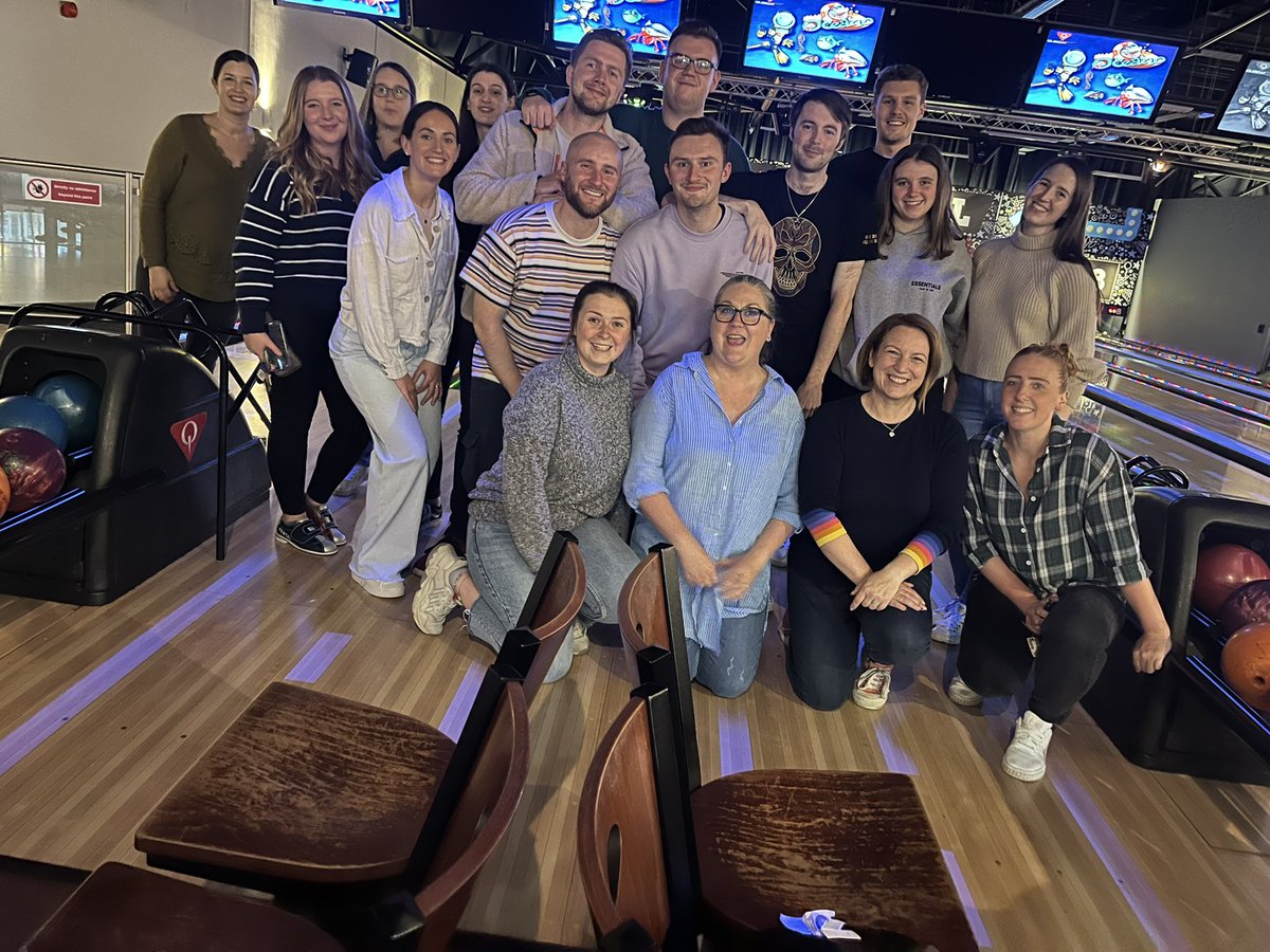 Nothing like a game of (fairly competitive) bowling to boost team morale! 🎳 <a href="/DawnWal72778353/">Dawn Walton</a>