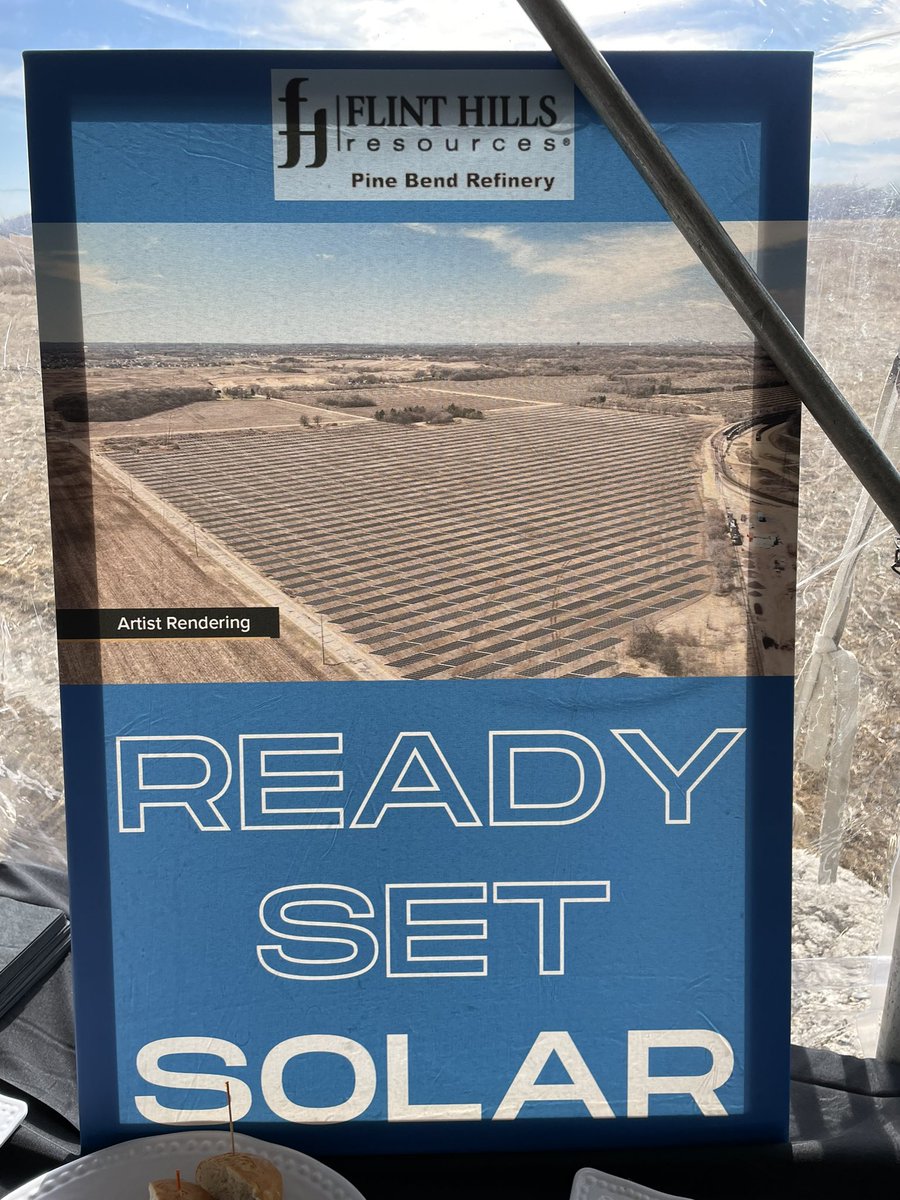 logan_ogrady's tweet photo. Largest project of its kind in the nation is a partnership between three @Mn_SEIA members: @Flint_Hills_, @frattalonecomp2, &amp; DEPCOM Power. Historic groundbreaking today proving that #solarenergy saves businesses 💲! 200 local #jobs will go into this project! #energytwitter ⚡️ https://t.co/hHeWYVIW0G