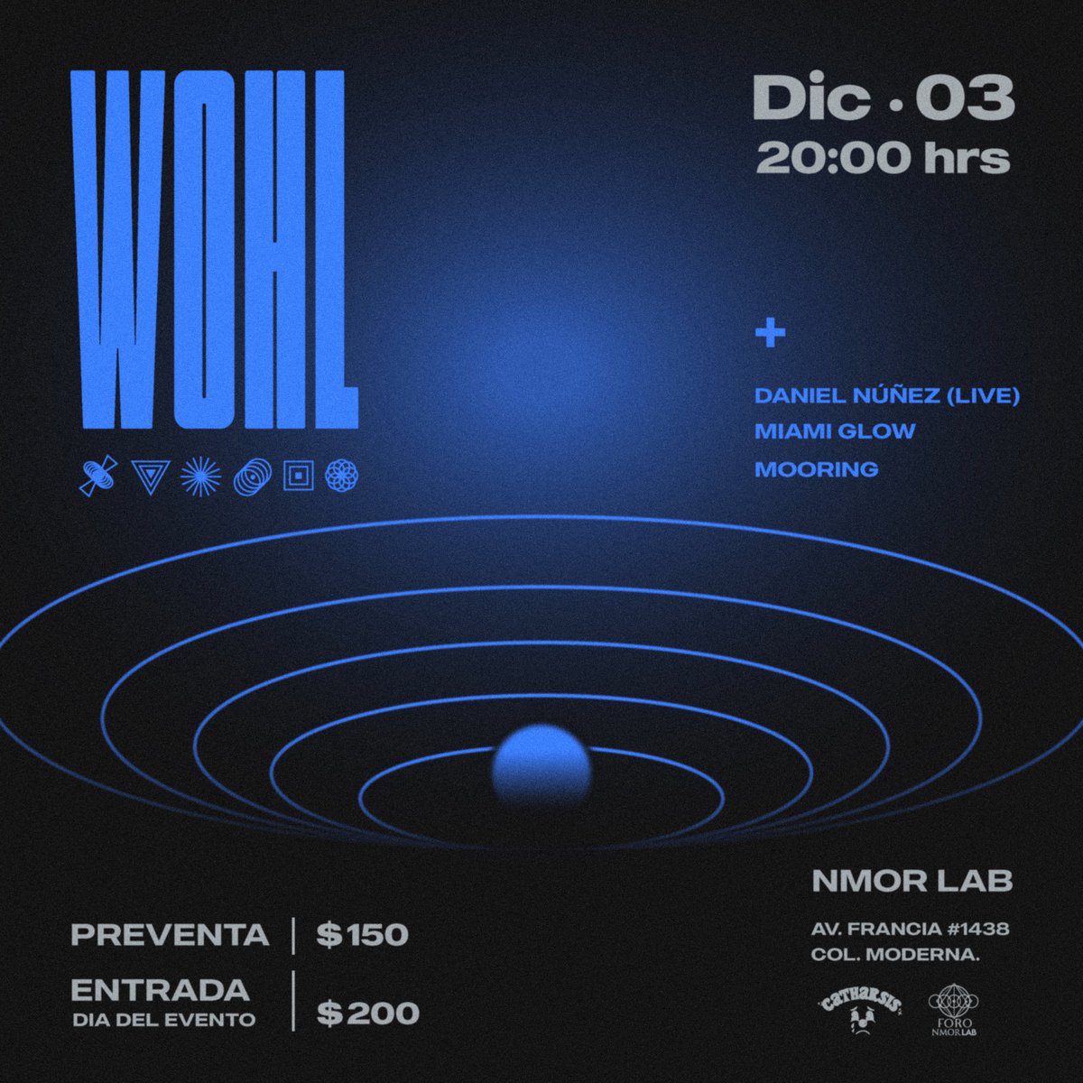 LINEUP COMPLETO 🌌

Nos vemos en un mes en NMOR Lab junto a

Mooring
Daniel Núñez (live act)
Miami Glow

Boletos en:

Comala Café
BrewLab Café