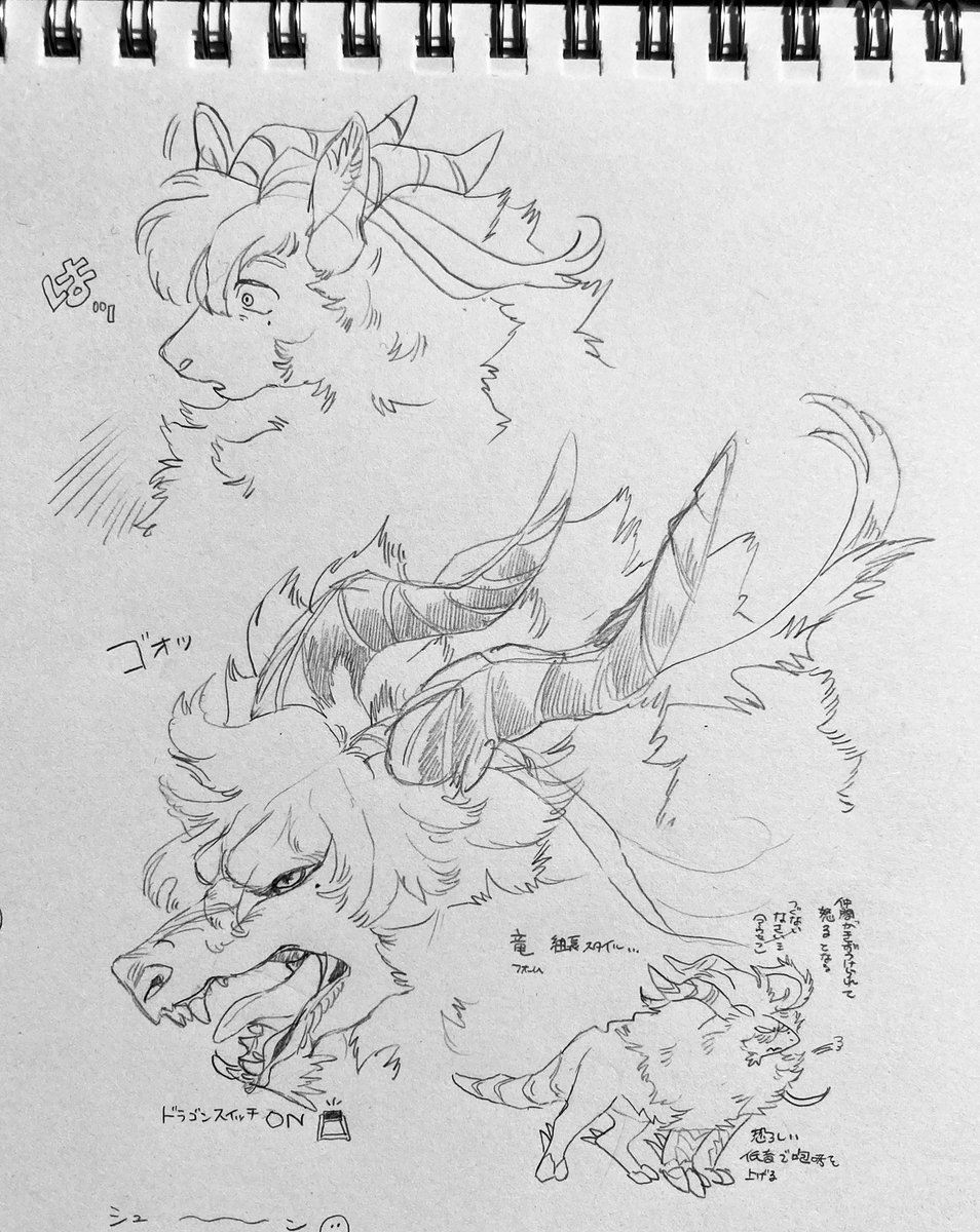 🌈擬獣化🐾
個人的願望つめつめ乗り物サイズ四足才キョジュ  アイデアスケッチ 
