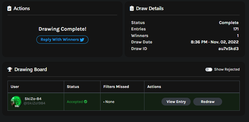 cryptokakarot's tweet photo. YA CONOCEMOS AL GANADOR 🏆 

Enhorabuena @SkiZo1984 !!! 🙌🥳

Muchas gracias a todos por participar, si todo va bien, esta semana tendréis otro sorteito de otra cosita jijijiji 🥰✨ https://t.co/2kjuqAn8NH
