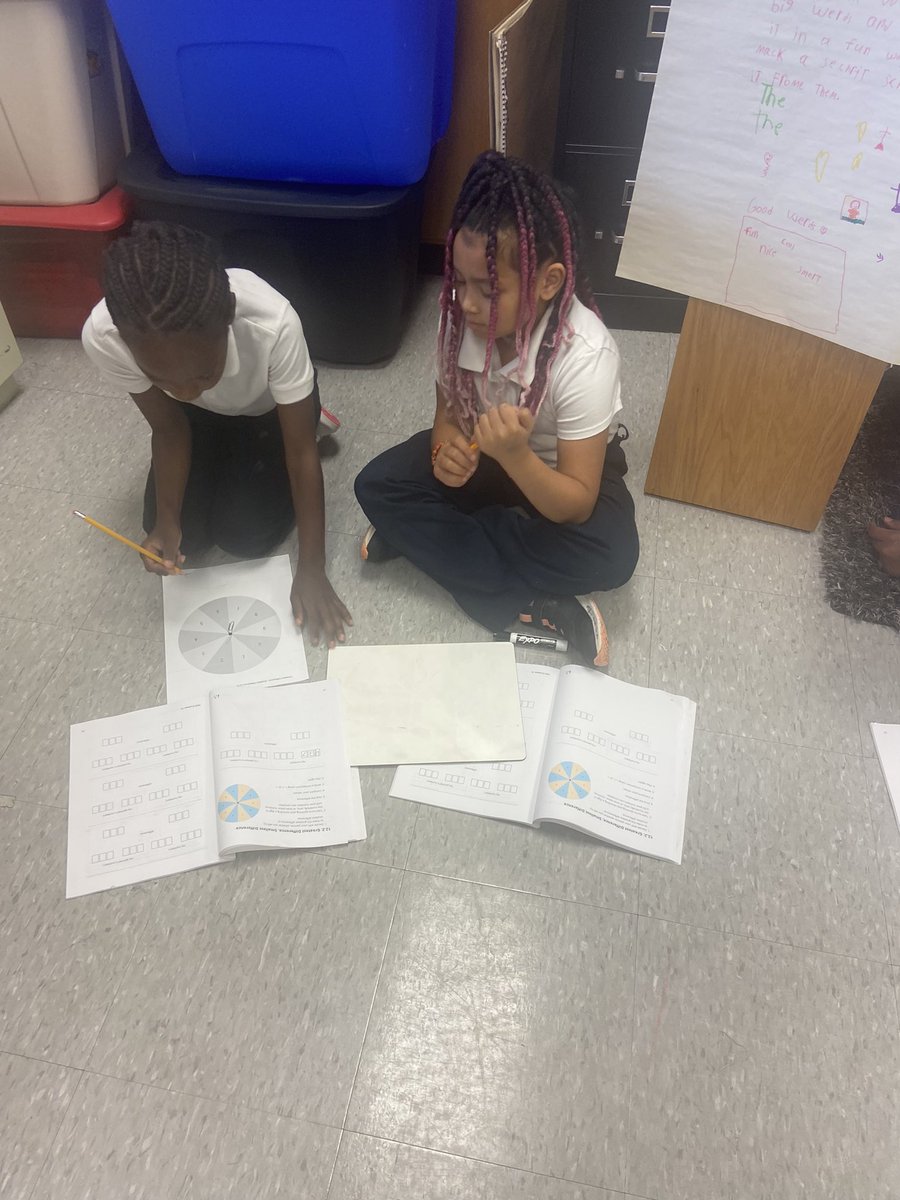 KearrraT's tweet photo. Today in math we played a game to demonstrate our knowledge of three digit subtraction. Third grade rocks. 🥰 @McFerranKY https://t.co/tyAofnZJyK