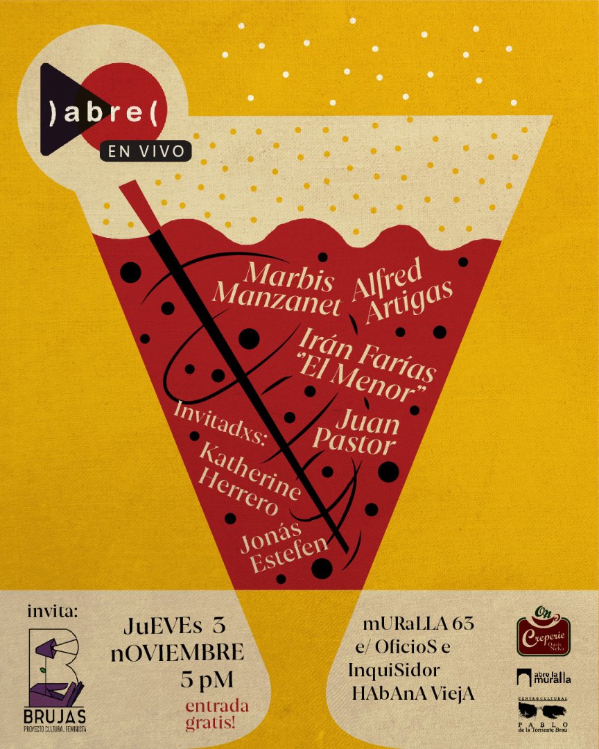 brujaspcf's tweet photo. 📣 Mañana y con entrada gratuita en #HabanaVieja #LaHabana 

#MúsicaCubana #CubanMusic #MilitanciaCultural https://t.co/d4f6rfcoTo