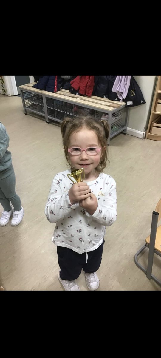 C was proud to share her special trophy for best dancing at her Halloween party 
Fab C we are so proud of you   Celebrating success develops confidence, promotes learning and fosters a sense of belonging in children.
Please remember to share your childrens achievements with us!