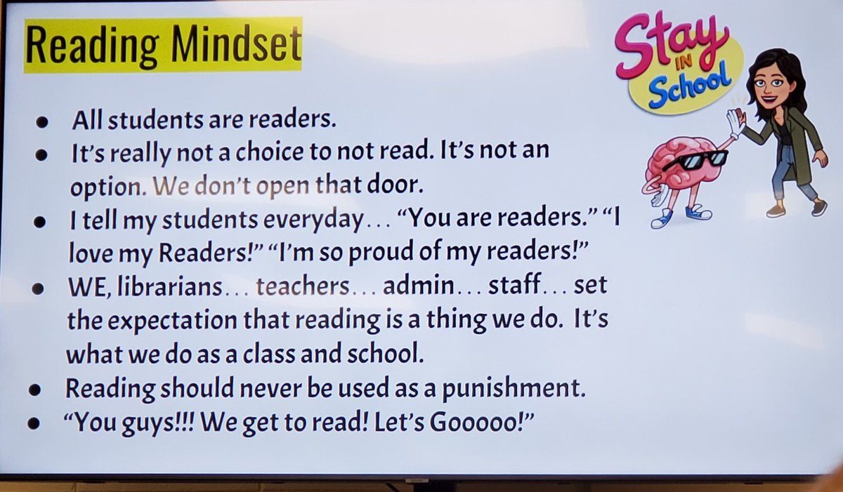 RichardWills's tweet photo. https://t.co/xqgefEkHCG 
We need to model the behavior, let students see you read for pleasure. #OKSTE2022 @okste_org https://t.co/aI1htK4w0f