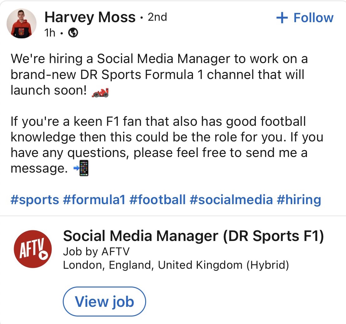 OttoTheWise's tweet photo. 👀 This looks interesting…

Check out this job at AFTV:  https://t.co/hhVOiqUCVG https://t.co/3GpN0cPyTl