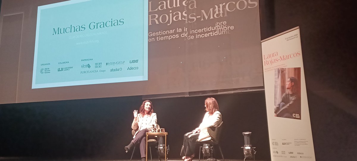 Qué suerte poder escuchar a <a href="/LauRojasMarcos/">Laura Rojas Marcos</a> hablando de la gestión de la incertidumbre...
#ClubRRHHCastellon <a href="/clubrrhh/">Club RRHH Castellón</a> <a href="/PilarTrilles/">Pilar Trilles</a> <a href="/adecco_es/">Adecco</a>