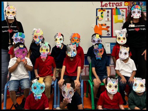 MsRamirezOES1's tweet photo. Pk Celebrando el Día de los muertos @OES_Ocelots @lfcisdESL_BIL @rosemarycleal https://t.co/m19rIHNlhG