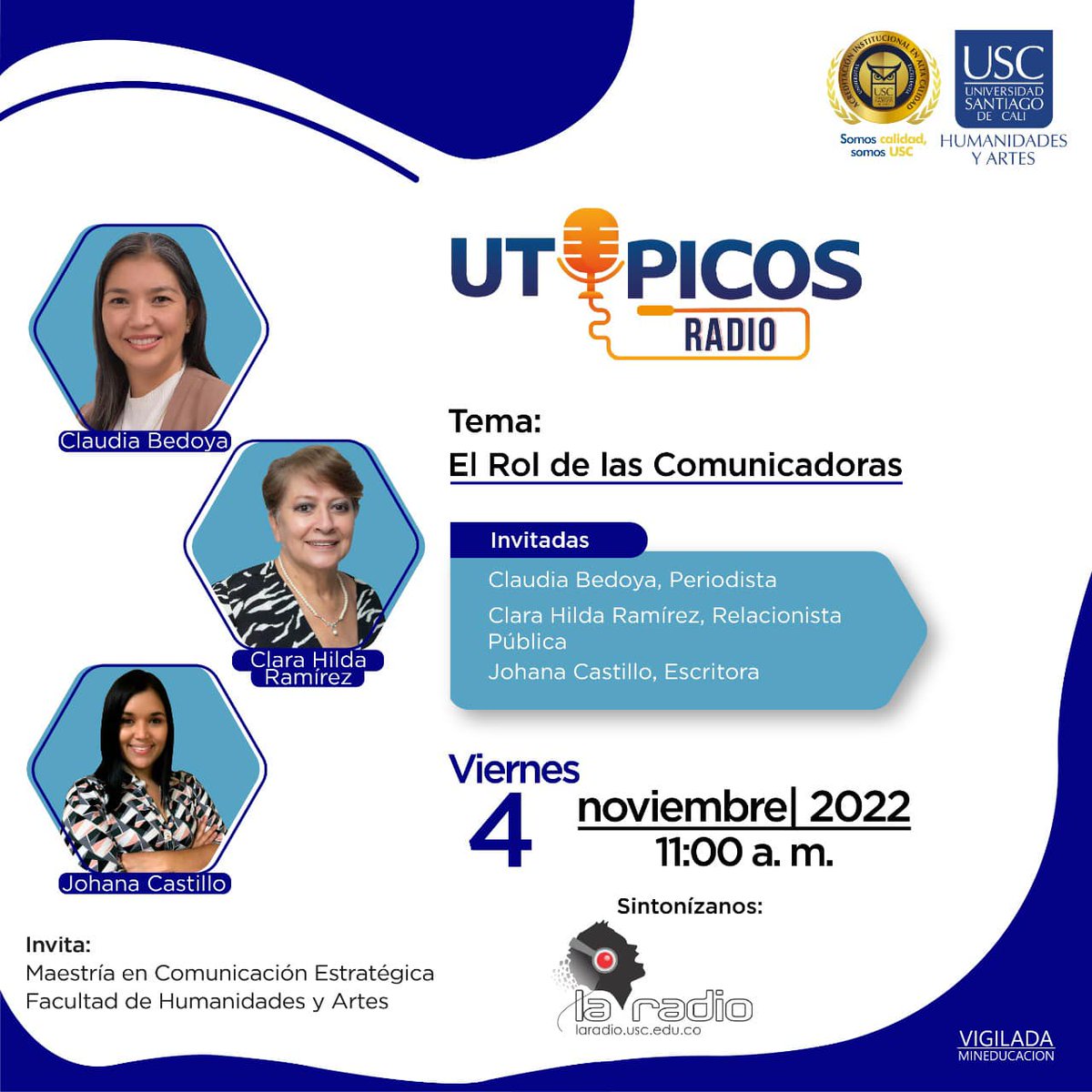 facultadhya's tweet photo. Las mejores comunicadoras 🗣️ de la región se reúnen en la Universidad Santiago de Cali para hablar sobre el rol que ellas desempeñan en la sociedad.

#comunicación #publicidad #tsocial #transmedia #marketing #medios #pregrado #universidad #USC #colombia #cali #humanidades #artes https://t.co/uGIbysgLZ3