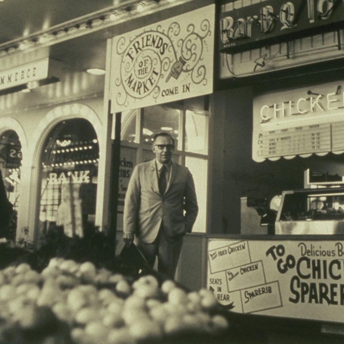 Today, we are celebrating the Friends of the Market and their monumental achievement 51 years ago.
 
On Nov 2, 1971, Seattle citizens voted to keep #PikePlaceMarket. The vote ended a 7-year battle, established the Market as a historic district &amp; created the Pike Place Market PDA.