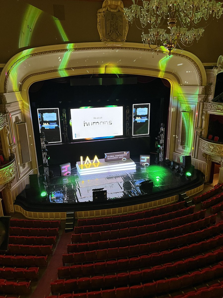 bveenman's tweet photo. Getting ready for another amazing event…
#iaa #creativity4better #bucharest @humansdotai https://t.co/e8oBYOgGN3