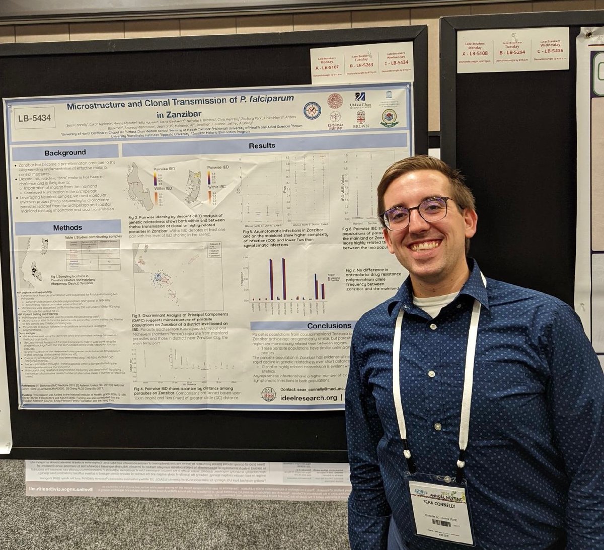 Presenting my poster at <a href="/ASTMH/">ASTMH</a> on population structure and global transmission in Zanzibar and mainland Tanzania! <a href="/IDEELlabs/">IDEEL</a> <a href="/JBaileyOmics/">Jeff Bailey</a>