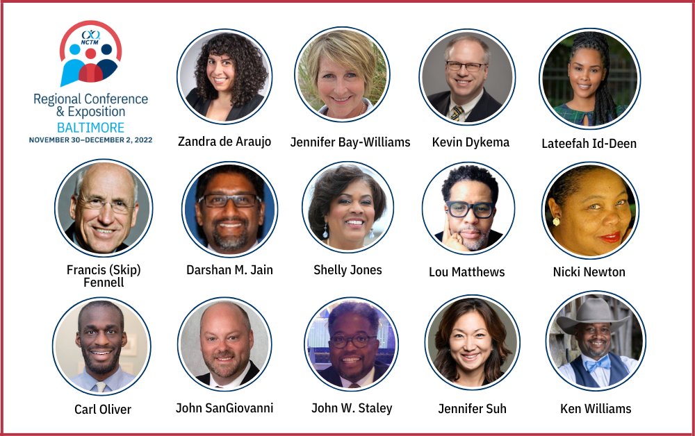 NCTM on Twitter "The Featured Speakers for NCTMBALT22 have just been