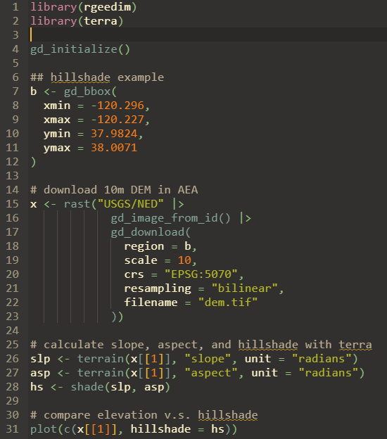 humus_rocks's tweet photo. I've been a bit daunted by putting any of my {reticulate}-based packages on CRAN... But I am now happy to share that {rgeedim} 📦was published today!

Please try to break it and post any issues here: https://t.co/gi0ChqQ3hn

#Rstats #Rspatial #python #EarthEngine https://t.co/CoPae17bIw