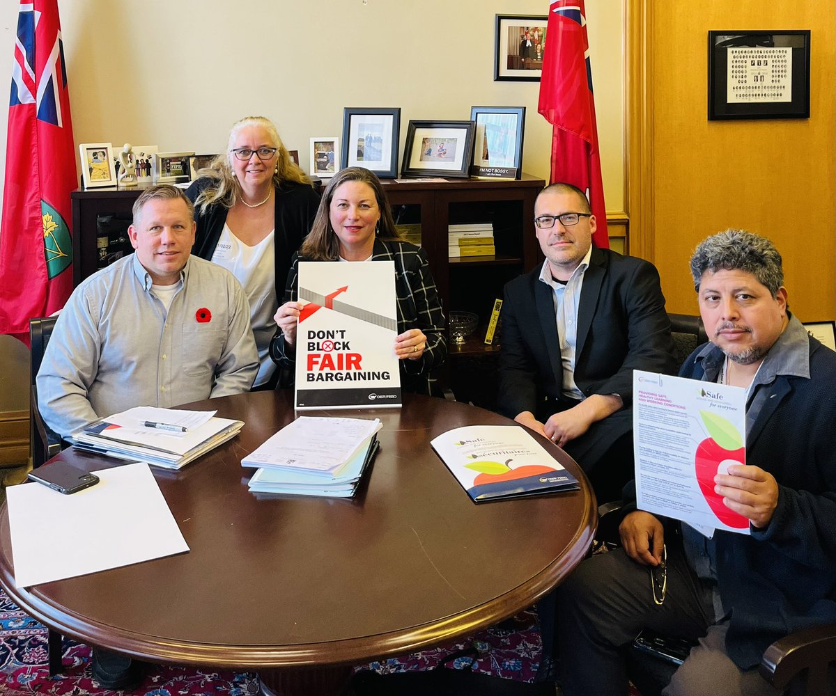 Its been a day…thankful to have connected with @Pattycoates @OFLabour Prez and @OSSTFDistrict24 leaders today. We are united in our disdain for the undemocratic & anti-worker #Bill28 - 🇨🇦 public education is always worth fighting for…#onpoli #ontedsolidarity @jjdonkersgoed
