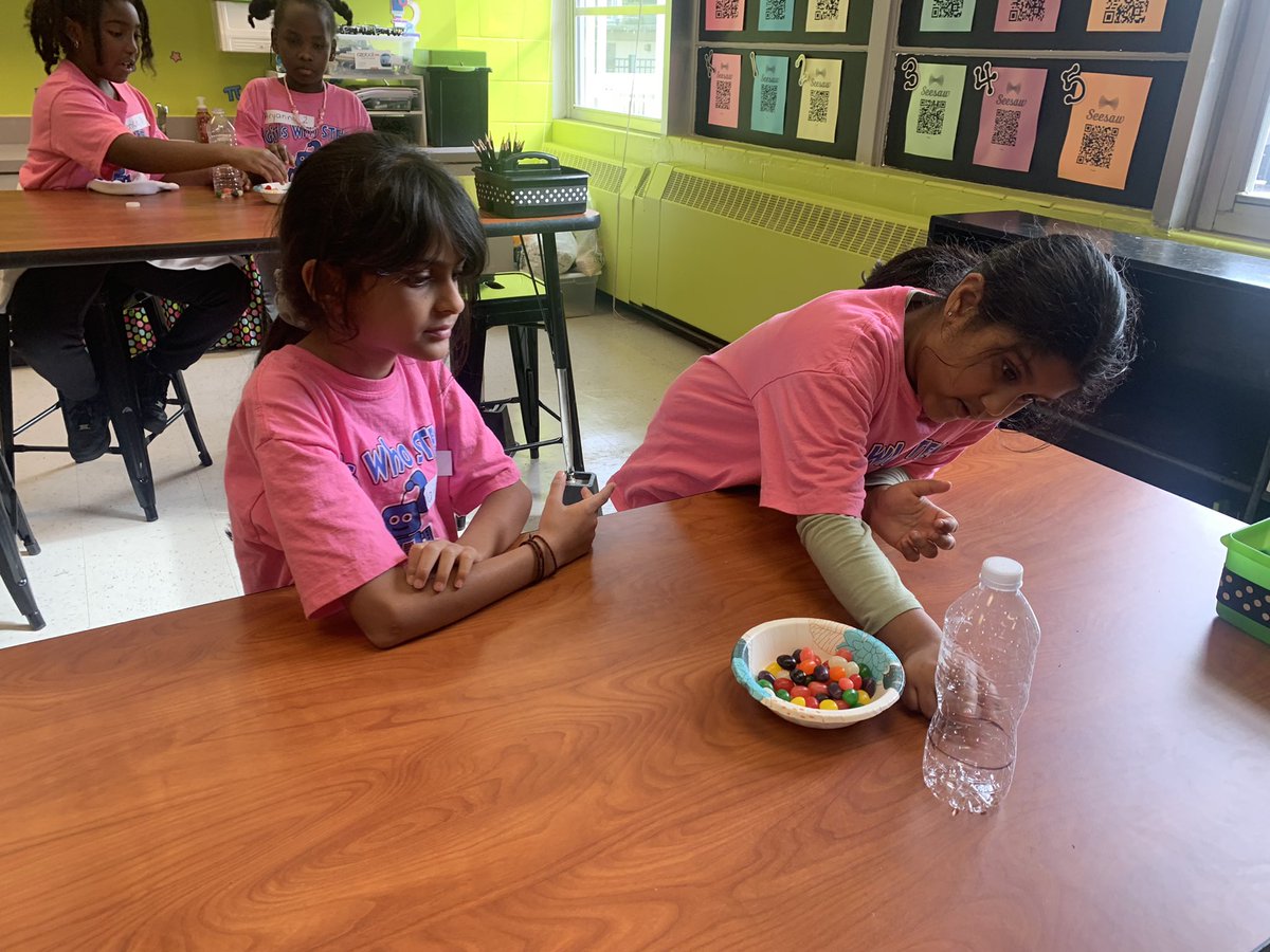 vwiz3's tweet photo. Girls STEM Club is so fun! Today we talked about physics doing a bottle flipping activity with jelly beans! @bellsferryelem @KSigsbee @STEMsally @STEMTania @STEMcobb https://t.co/zQX81Zq3uN