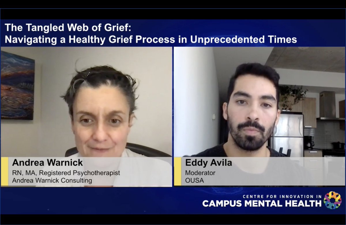 Thank you Andrea Warnick for your powerful address for #CICMH2022 today, and shout out OUSA ED 
<a href="/EddyAvila015/">Eddy Avila</a> for moderating this intense and thoughtful session on grief, loss, and healing 🤲🤲