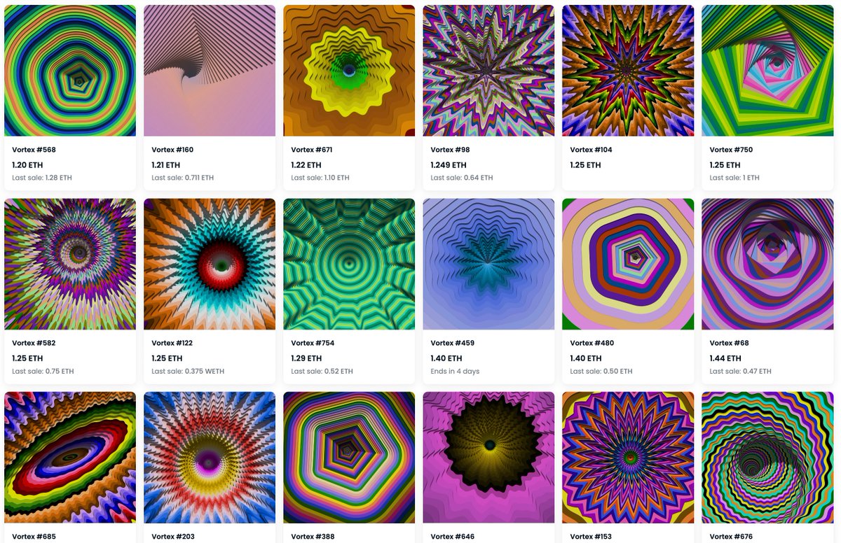 Jen_Stark's tweet photo. 🌀VORTEX🌀 We're now at a 1.2eth floor 🥲
https://t.co/cuPcZZddAD https://t.co/QR0UVMrVVK