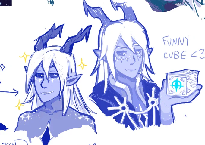 im ridiculously excited for the new TDP season tomorrow- perfect time to share these old viren and aravos doodles ✨ 