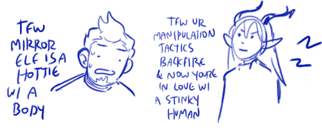im ridiculously excited for the new TDP season tomorrow- perfect time to share these old viren and aravos doodles ✨ 