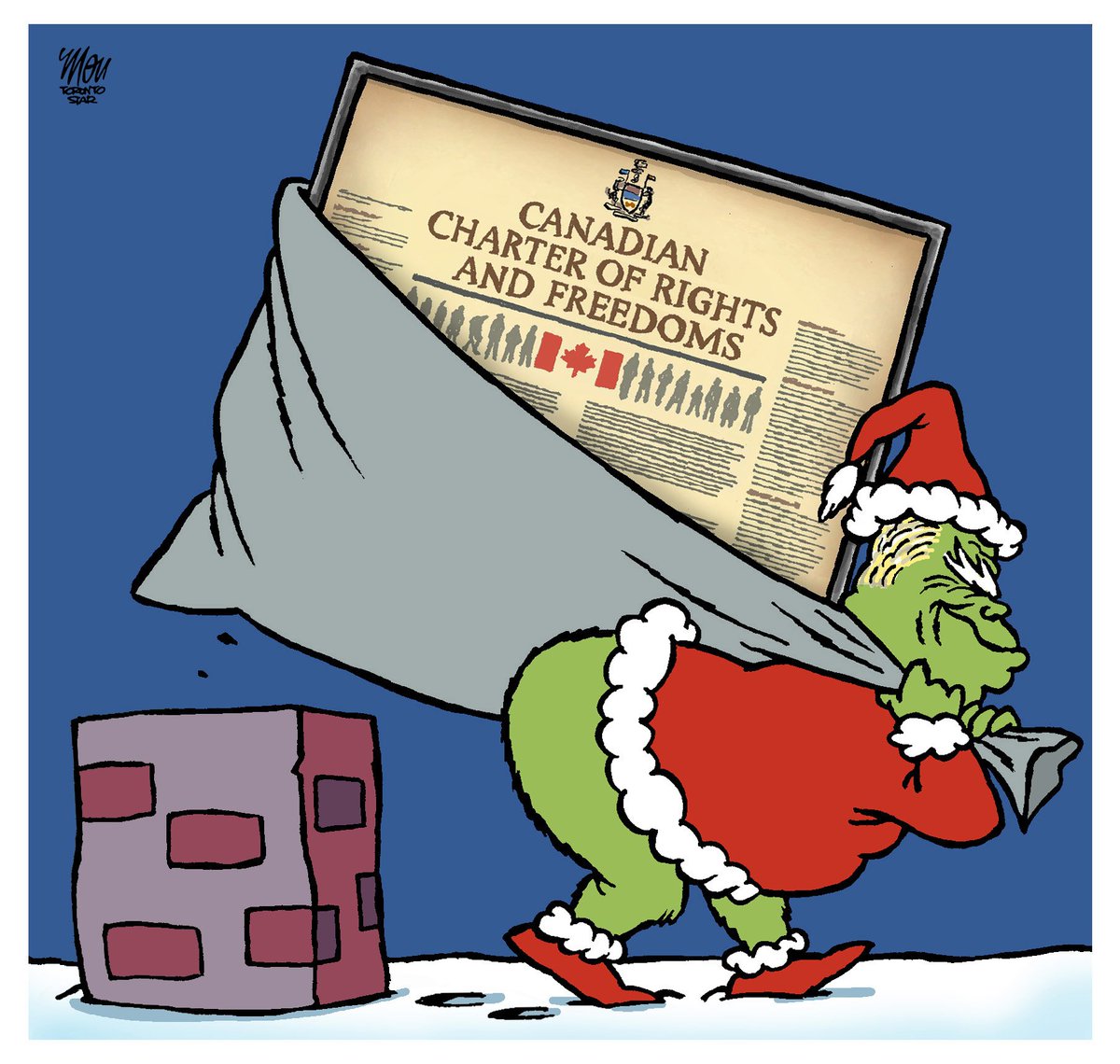 Please enjoy my #DougFord cartoon for Thursday's @TorontoStar #notwithstandingclause