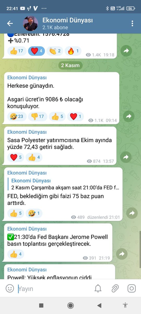 Okuyan herkese teşekkür ederim. Güncel haberler ve analizlerimi kaçırmamak için telegram kanalıma abone olmayı unutmayın. t.me/dunyadanfinanss