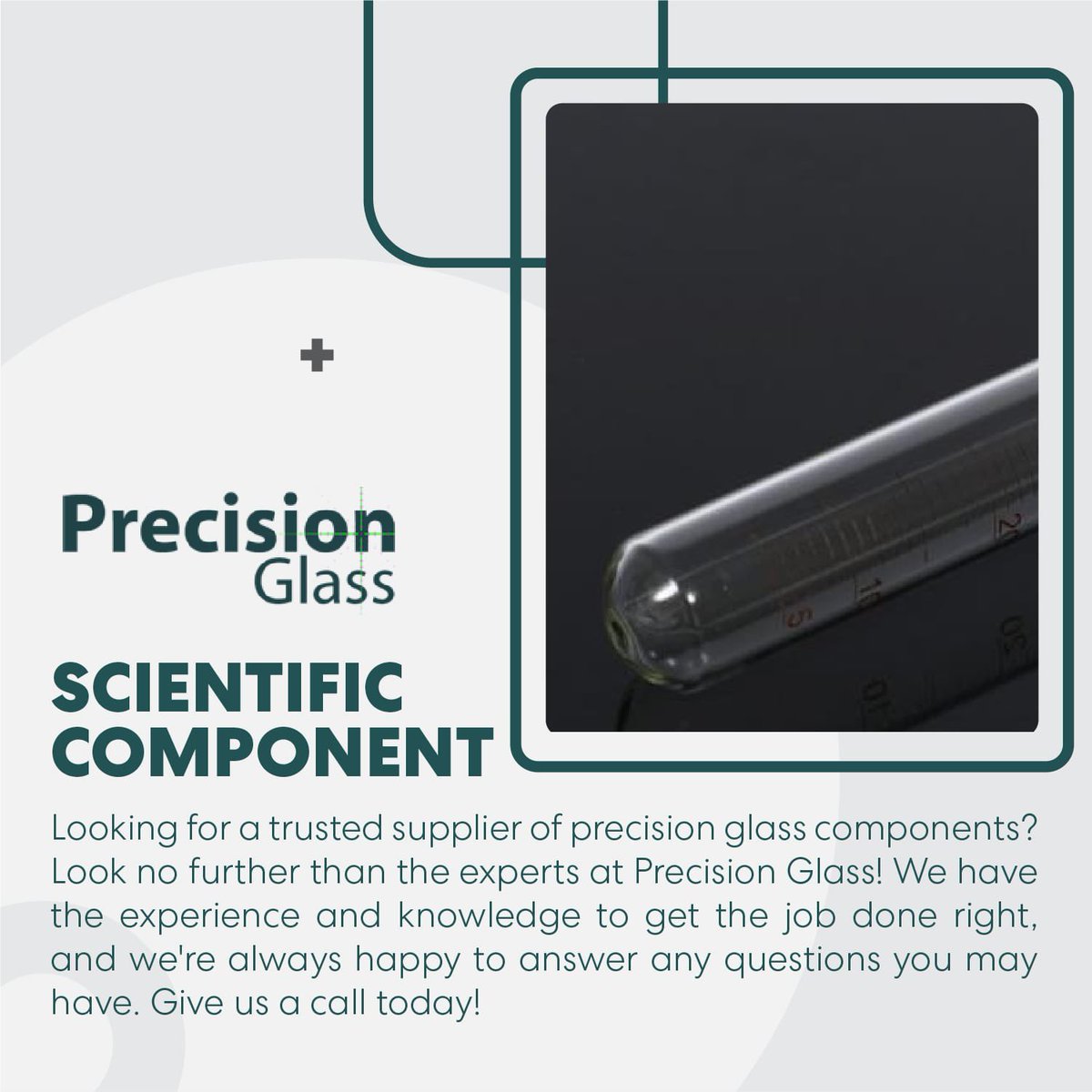 At Precision Glass we offer timely, accurate, quality and cost effective glass manufacturing solutions from design to production. #glass #Components #manufacturing #Medical