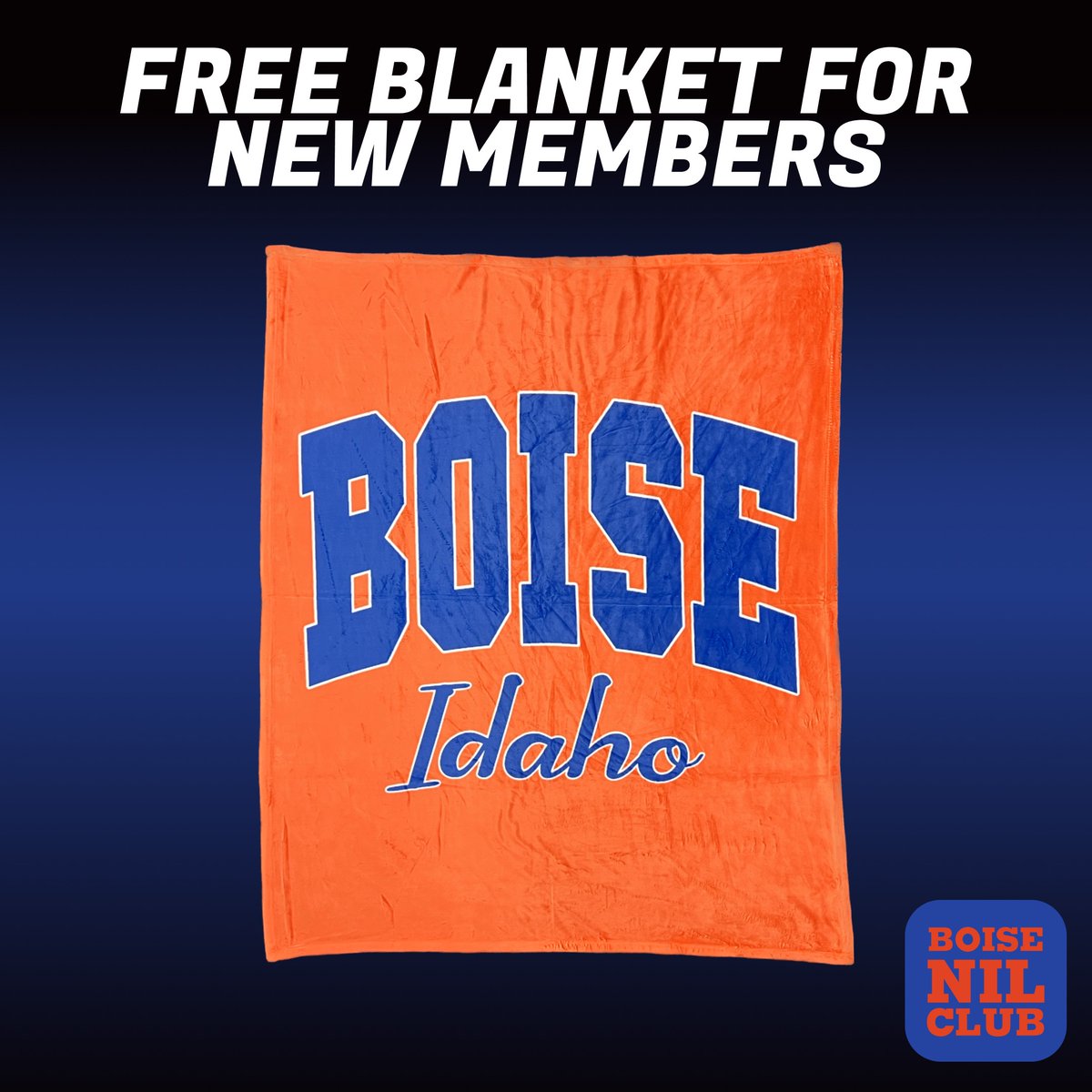 Join the Boise NIL Club for $25/month to support the players and get a free Boise blanket!! 

Join at BoiseNILClub.com