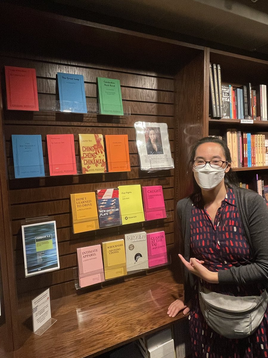 dramabookshop's tweet photo. Our next #PlaywrightSpotlight! Thanks for stopping in @laurendyee! Signed copies are on our shelves now! https://t.co/hTQQI9kKez