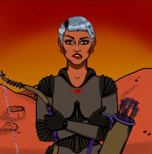 sketchopper's tweet photo. Yey!! Another archer! Thanks to @WomenandWeapons✨ #NFTshill #WomenInNFTs https://t.co/FPwaO89KHW