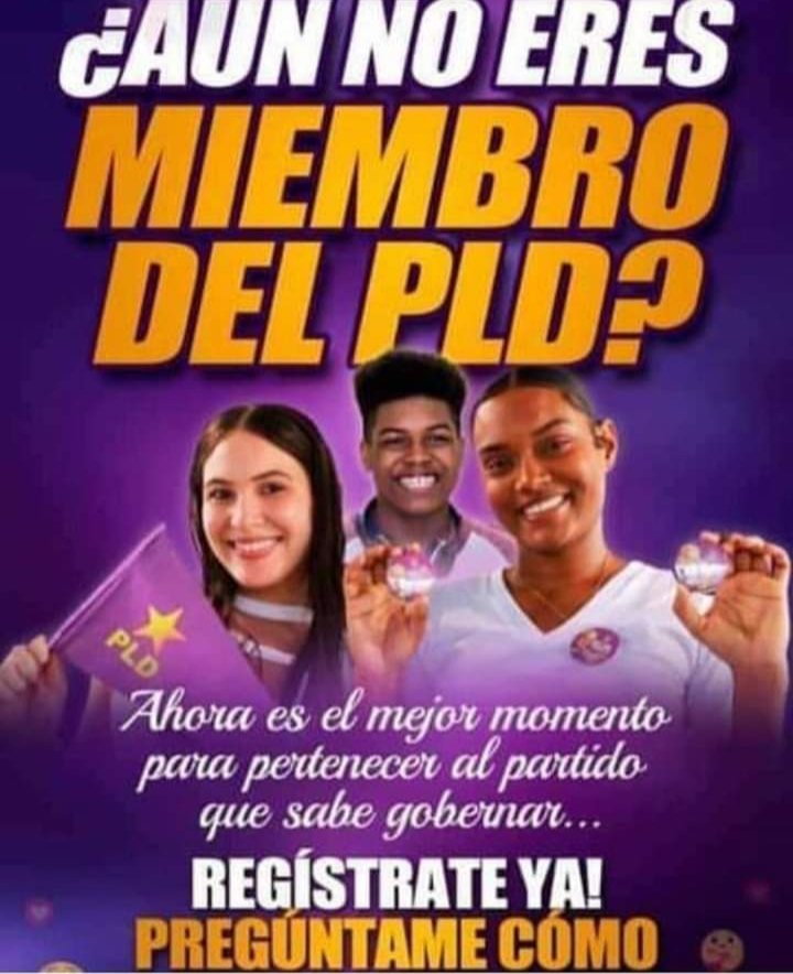 CedanomEliezer's tweet photo. Aun no eres miembros del @PLDenlinea ?
Ahora es el mejor momento para pertenecer al partido que sabe gobernar...
Regístrate ya!
Preguntame cómo.
#PLDCreceYSefortalece https://t.co/5nvguSc70G