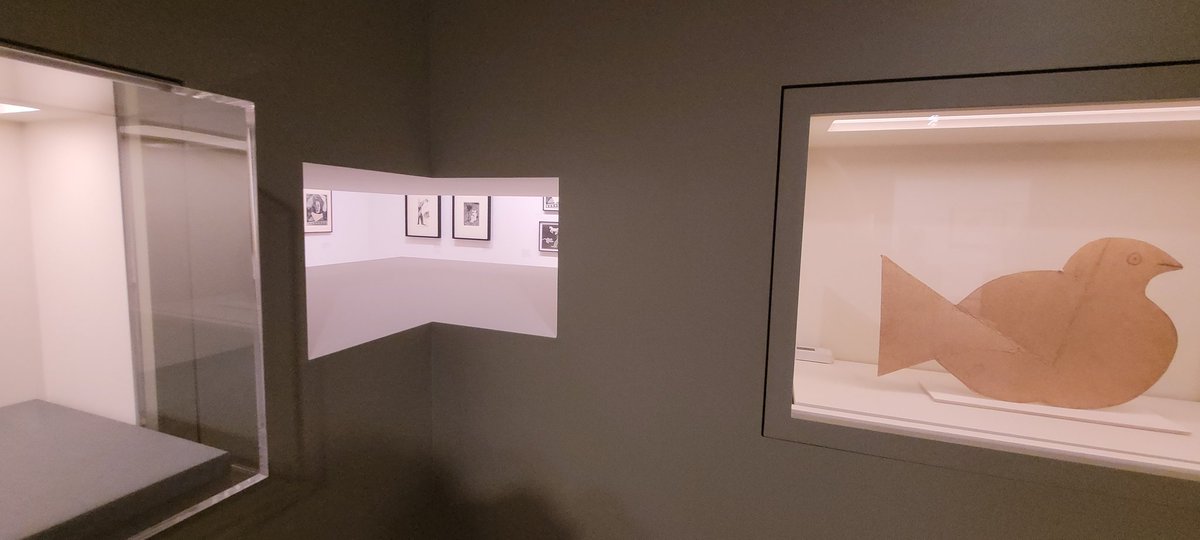 Interesting exhibition at <a href="/hammer_museum/">Hammer Museum</a> on Picasso's works made from cut and sculpted paper. I especially liked how the gallery walls had cut outs in them that let you peek through just like the works on display. #museums