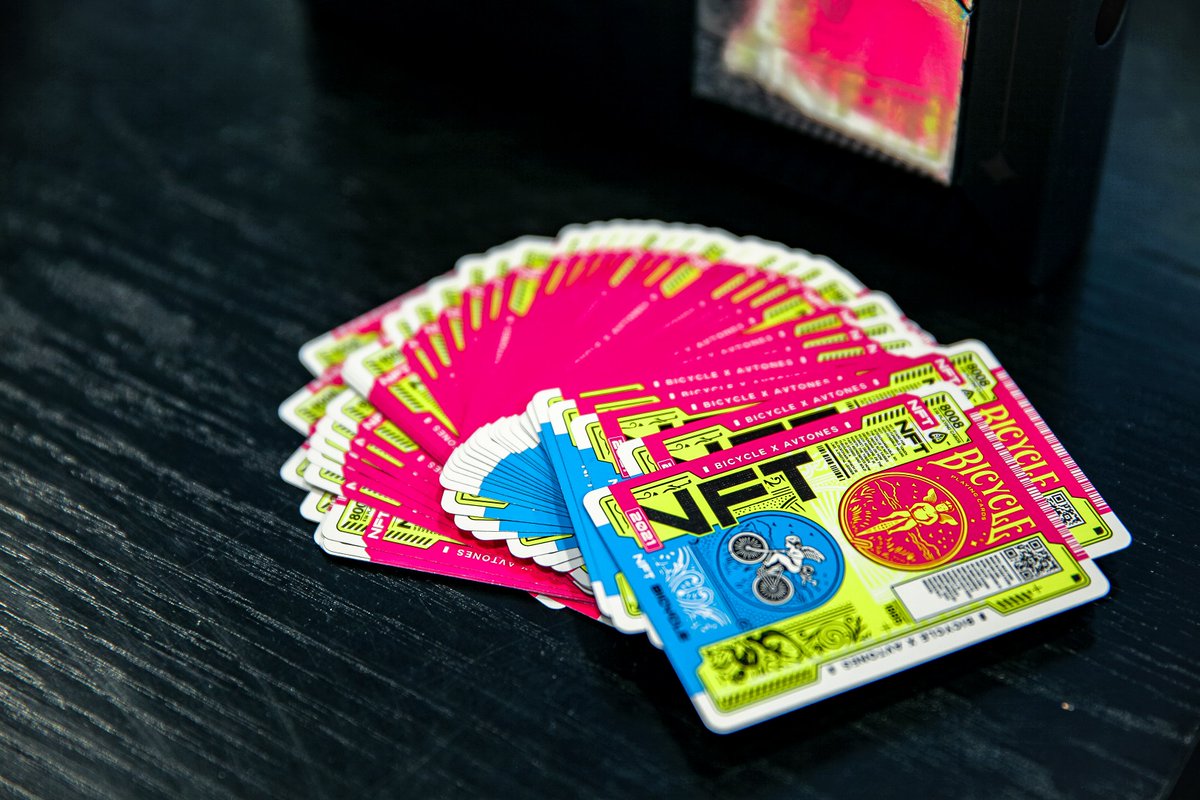 Artcade (@artcade_gg) on Twitter photo Don't miss your chance to see <a href="/bicyclecards/">Bicycle Cards</a>'s 8008 and <a href="/BoredApeYC/">Bored Ape Yacht Club 🍌</a> #1227 collections on our #NFTGallery wall! 🔥 Don't miss your chance to see <a href="/bicyclecards/">Bicycle Cards</a>'s 8008 and <a href="/BoredApeYC/">Bored Ape Yacht Club 🍌</a> #1227 collections on our #NFTGallery wall! 🔥