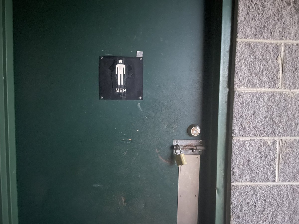 JKHallJr's tweet photo. @greenvillerec, any chance we can get the men’s room fiasco at Herdklotz addressed before a several hundred kids and their parents start pouring in this weekend for the @unitedfc_furman tournament? One port-a-potty in the picnic shelter isn’t gonna cut it. And it’s already gross. https://t.co/xSIdo3nPFu