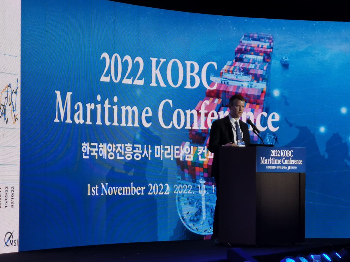 InfoMSI's tweet image. MSI Director Tim Smith spoke at the #KOBC conference and moderated ‘The World at Large: Shipping Challenges and Opportunities in the 2020s’ at @MarineMoney, on challenges, disruption and opportunities for forward thinkers and industry leaders.
#tankers #shipping #shipfinance