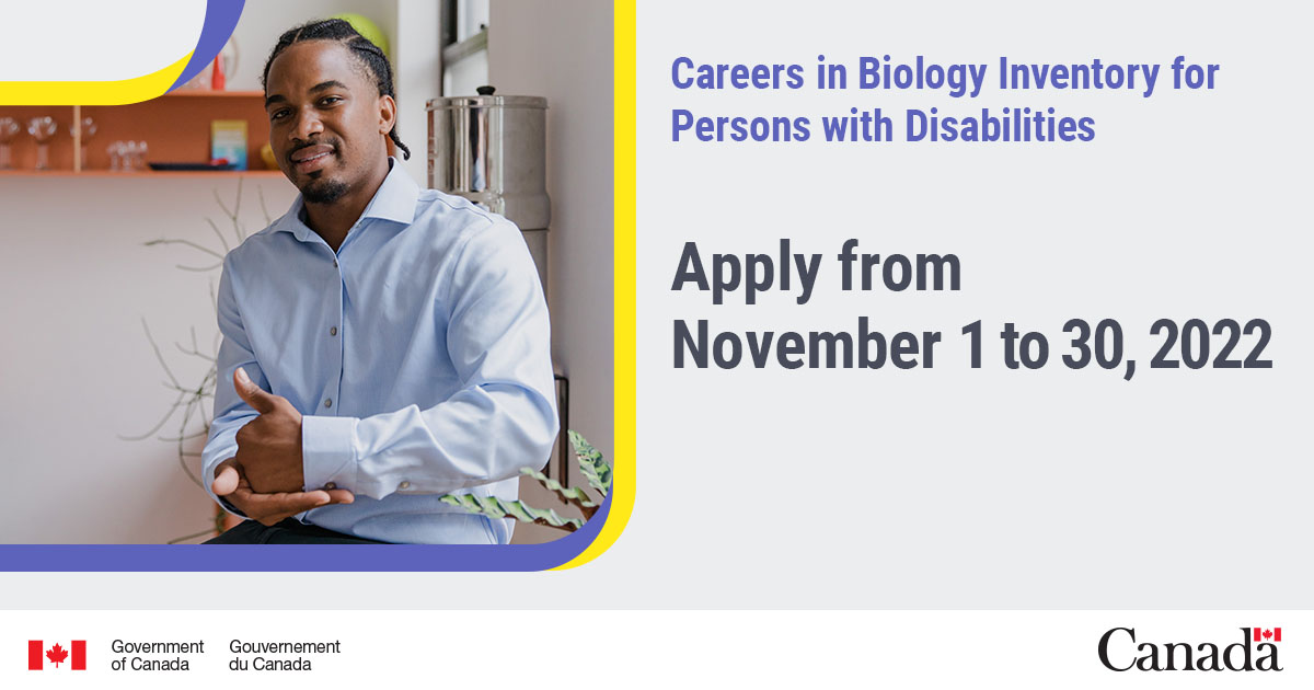 jobs_gc's tweet photo. The #GC is recruiting persons with disabilities for science jobs.
๐ฐ Salary: $65,662 to $89,635
โญ Attractive benefits package
๐ Competitive pension plan
Apply now and #SelfDeclare by Nov 30! https://t.co/0fanpTjhYX
#MyNextJob https://t.co/06cSiXqIaG