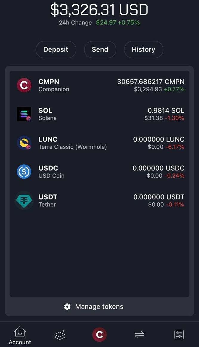ayewaken's tweet photo. Added #lunc to my wallet on Companion app 🚀🚀🚀 

$cmpn #cmpn is green in the sea of red. 💸 

Staking rewards insane 🥹🫡 +250% APY 🌕

TIME TO LOAD UP ON MORE $LUNC before it breaks out of the .00025 range again. I doubt it ever see this range again. 

Next, let's stake it 🫡 https://t.co/U9fCe6fEYt