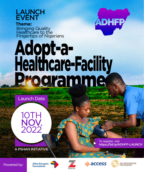 Strengthening primary healthcare is critical to provide quality healthcare for all Nigerians. Register to join the official launch of the Adopt-A-Healthcare-Facility Programme Initiative, which aims to improve PHCs across Nigeria. 🖇️ lnkd.in/dvDXzQP6 #AdoptaPHC