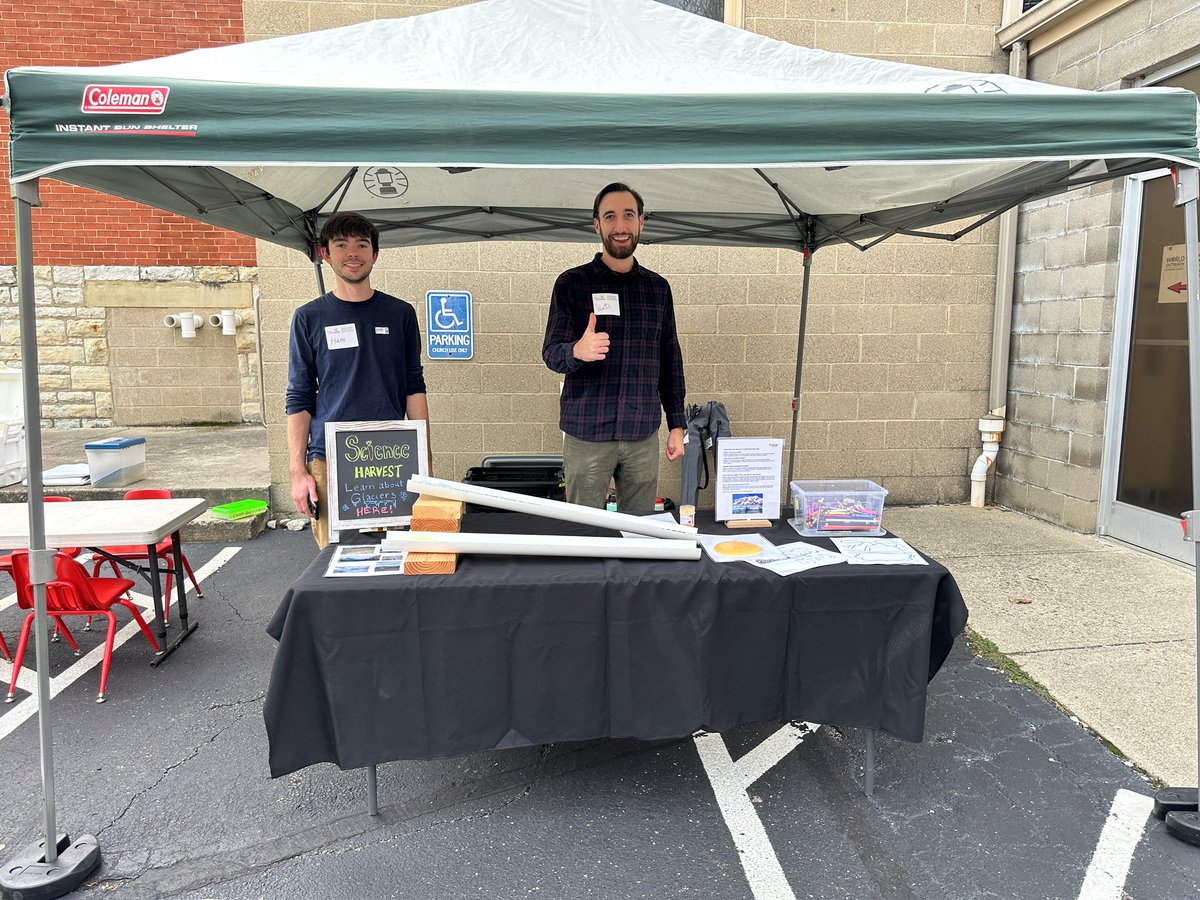 Come visit our lab from <a href="/UC_Geology/">UC Geology</a> including <a href="/WattsDietrich/">Watts Dietrich</a>, and Hans at the <a href="/NsideFarmersMkt/">NorthsideFarmersMkt</a> to learn about how glaciers form and why scientists study them! We’ll be here from 4-6!
