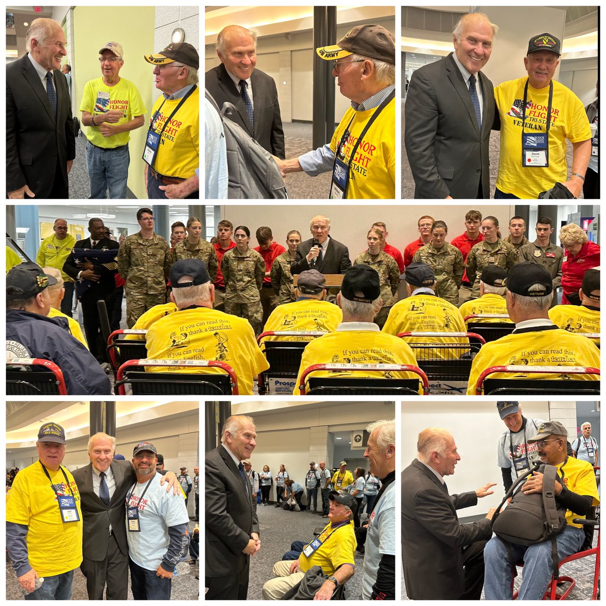 I really enjoyed meeting over 80 veterans as they departed <a href="/CVGairport/">CVG Airport</a> for the final #HonorFlight of the year. We owe our veterans a tremendous debt of gratitude for their sacrifices. Thank you for your service to our nation. God Bless America!