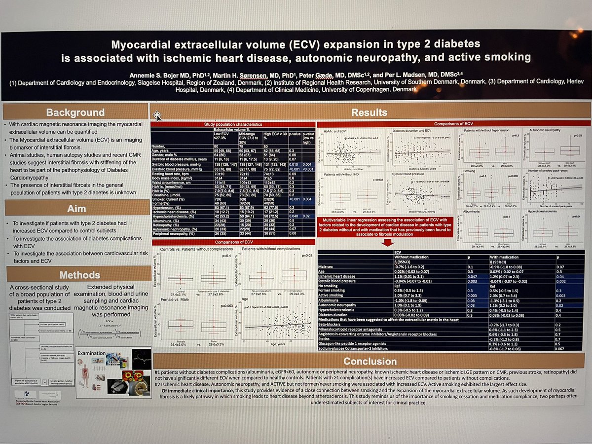 My bag is packed and my abstract poster presentation is ready. Chicago I can’t wait 😝 🛫🤓🥳 #AHA22 #AHA2022 #diabtes #CardioTwitter #WhyCMR Tune in to lean more about myocardial ECV and 🚬