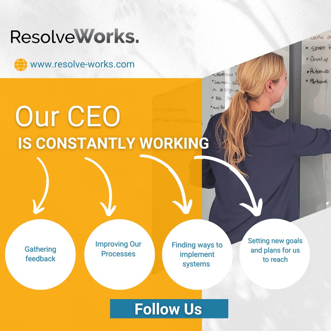 Here's a little peek behind the scenes ❤️

Our team consists of 8 team members. Every CEO, manager and leader needs to make sure that everyone is providing constructive feedback. 

We practice what we preach, pictured here is our CEO, Jillian Mittlemark brainstorming