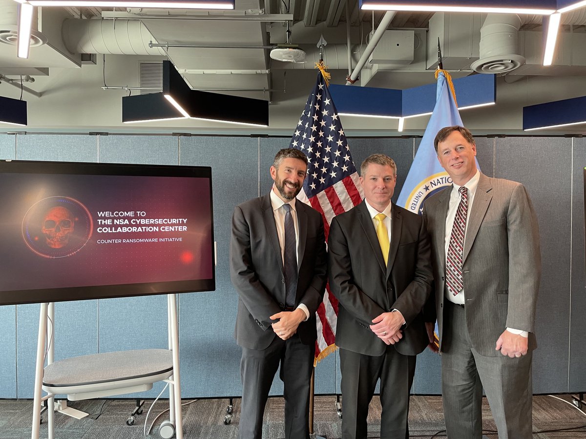 CISA's Eric Goldstein participated in <a href="/NSACyber/">NSA Cyber</a>’s Counter-Ransomware Initiative. He joined <a href="/FBI/">FBI</a>'s Bryan Vorndran &amp; <a href="/NSA_CSDirector/">CYBERCOM_DIRNSA Actual APT88 USA/PH space blank||</a> to discuss our partnership in combatting ransomware, the importance of info sharing, &amp; how strong response activity can mitigate future cyberattacks.
